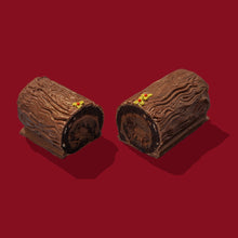 Load image into Gallery viewer, Caramel Christmas Brownie Yule Log - thesavvybaker