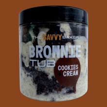 Load image into Gallery viewer, Cookies and Cream Brownie Tub - thesavvybaker