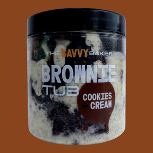 Cookies and Cream Brownie Tub - thesavvybaker
