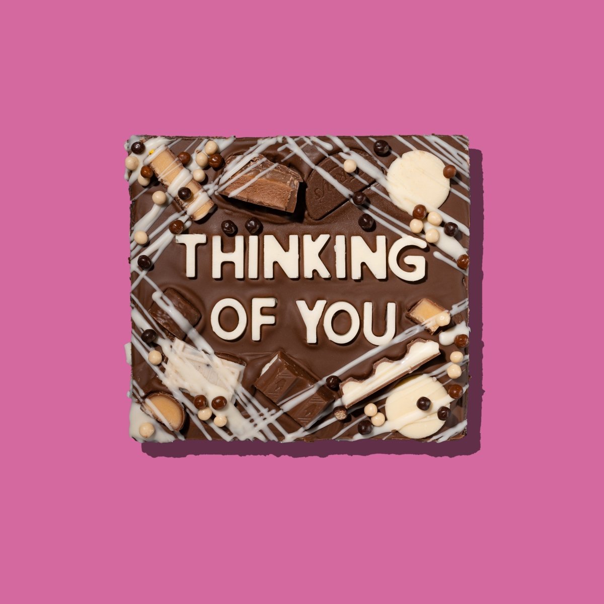Thinking Of You Brownie Slab - thesavvybaker