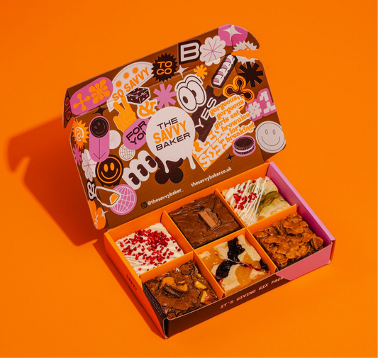 JUNE Box Of 6 Brownies & Blondies