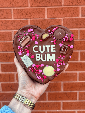 CUTE BUM - Valentines Brownie Slab Preorder - thesavvybaker