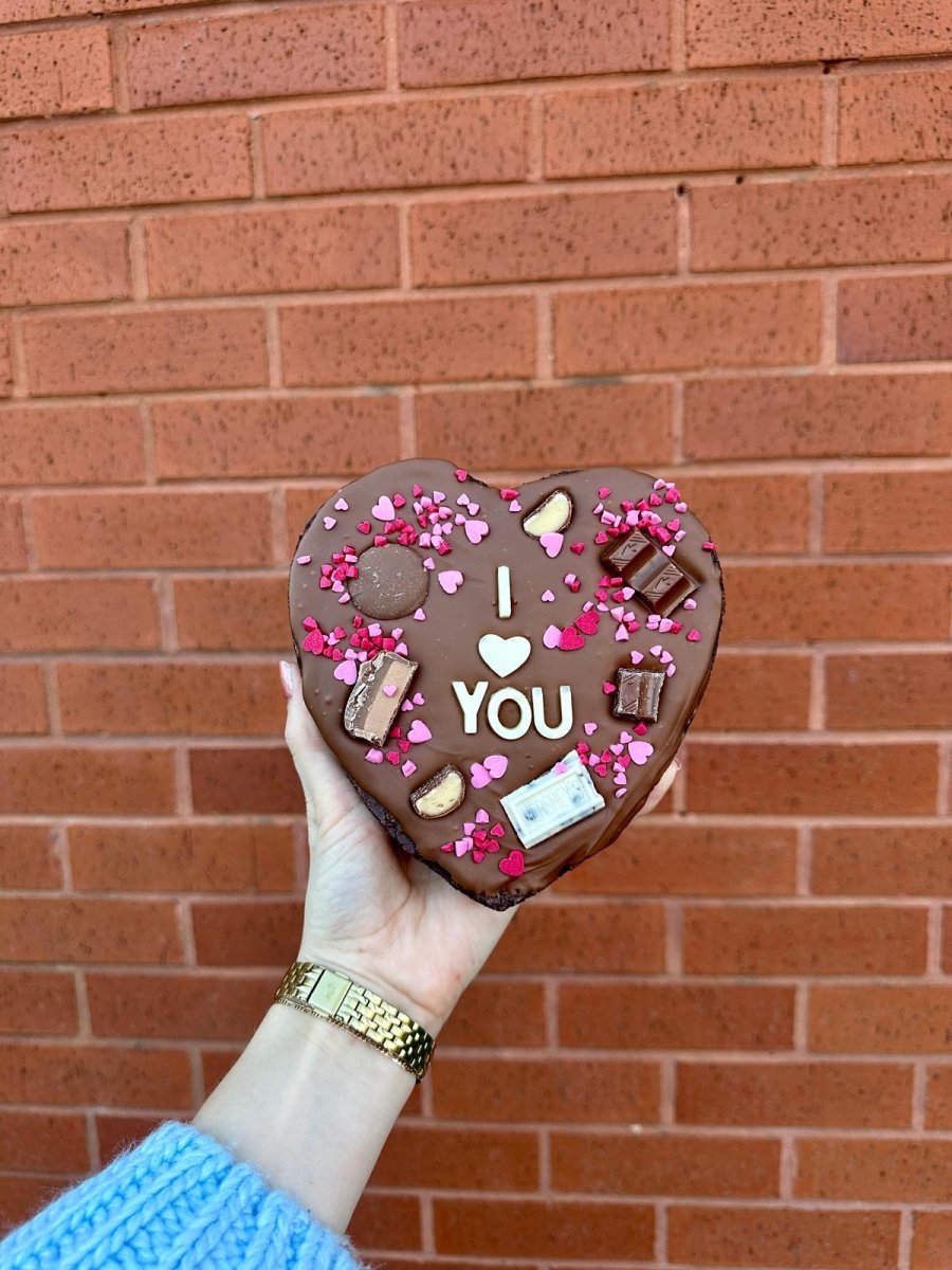 Mothers Day Brownie Slab Gift I LOVE YOU (pre - order) - thesavvybaker