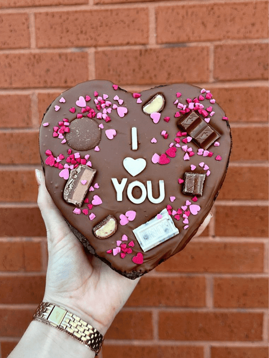 Mothers Day Brownie Slab Gift I LOVE YOU (pre - order) - thesavvybaker