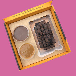 Chocolate Caramel Dipping Box - thesavvybaker