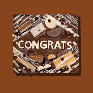 Congrats Brownie Slab - thesavvybaker