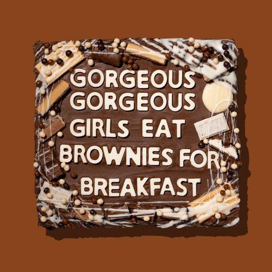 Custom Giant Brownie Slab - thesavvybaker
