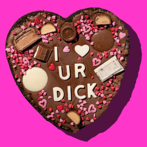 I HEART UR DICK - Valentines Brownie Slab Preorder - thesavvybaker