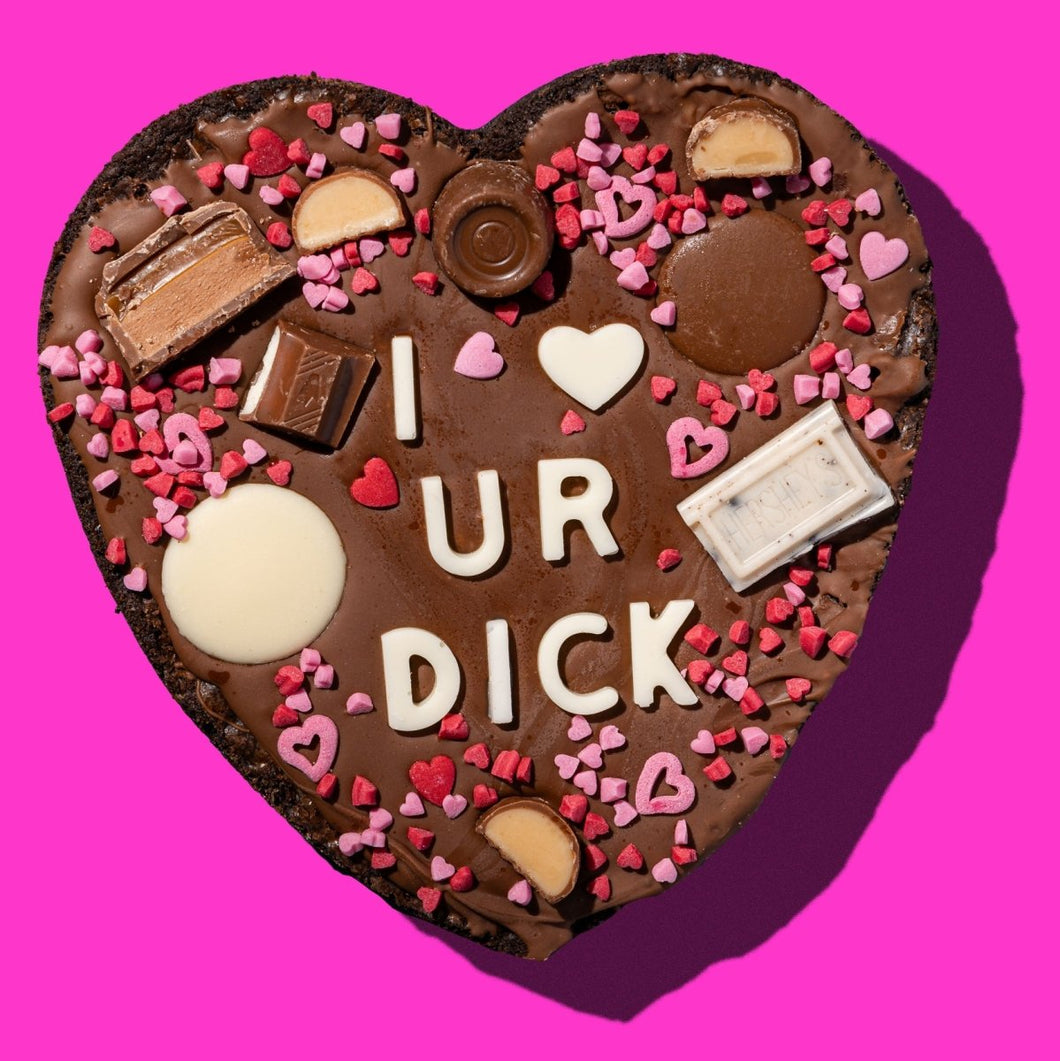 I HEART UR DICK - Valentines Brownie Slab Preorder - thesavvybaker