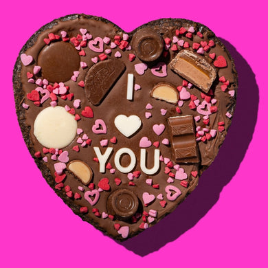 I LOVE YOU - Valentines Brownie Slab Preorder - thesavvybaker