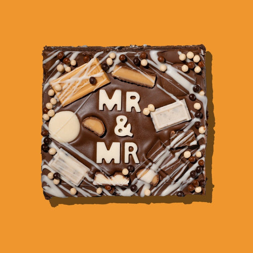Mr and Mr Brownie Slab - thesavvybaker