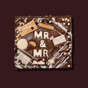 Mr and Mr Brownie Slab - thesavvybaker