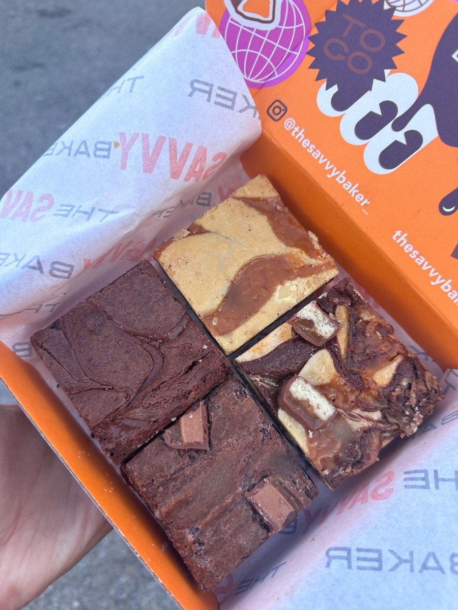 SPARES BOX of 4 BROWNIES, COOKIES AND MORE - thesavvybaker