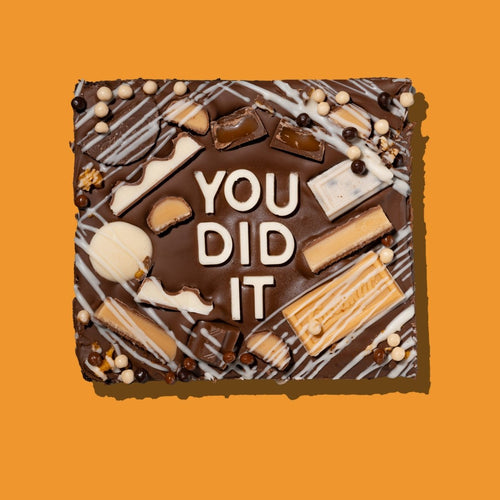 You Did It Brownie Slab - thesavvybaker